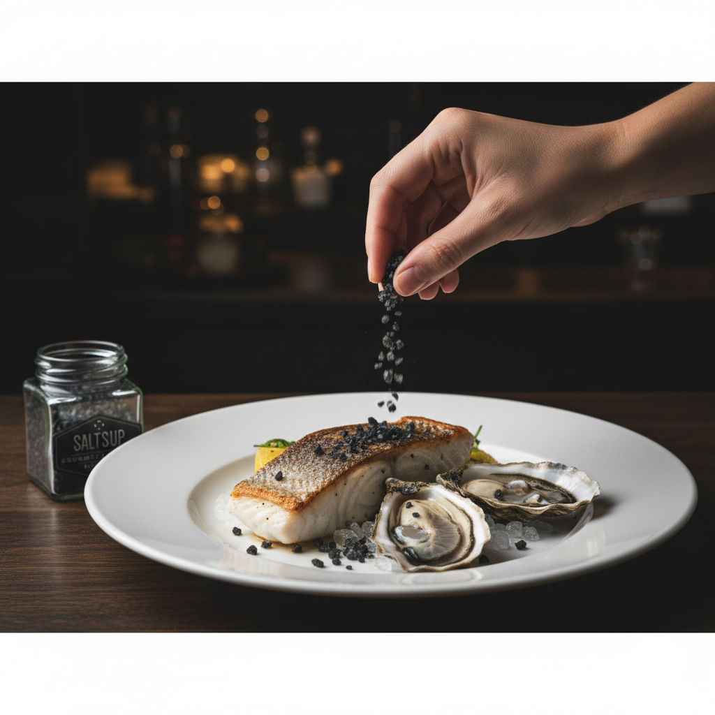 Black Lava Salt Flakes Seafood