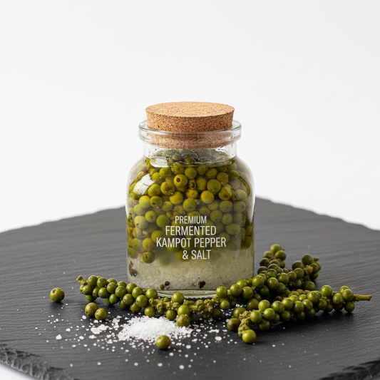 Green Fermented Kampot Pepper with Salt