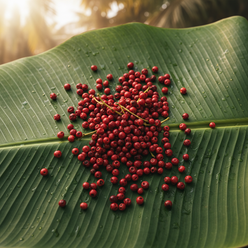 Organic Red Pepper Banana Leaf