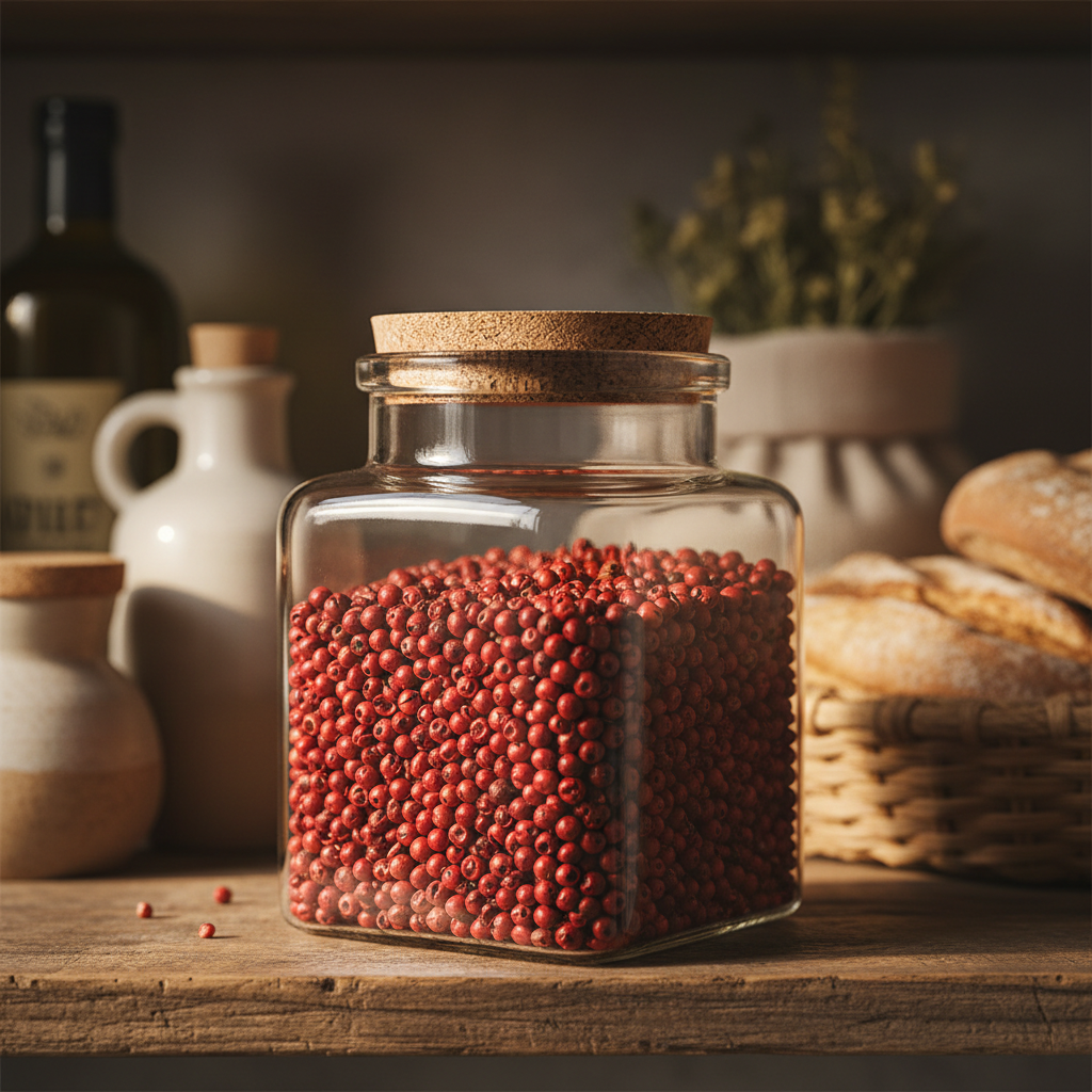 Organic Red Pepper Glass Jar