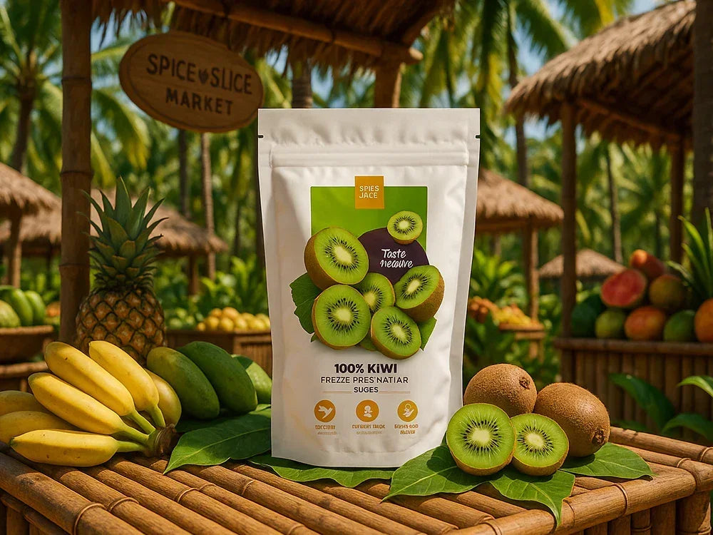  Freeze dried kiwi slices - exotic tropical crunch adventure snack