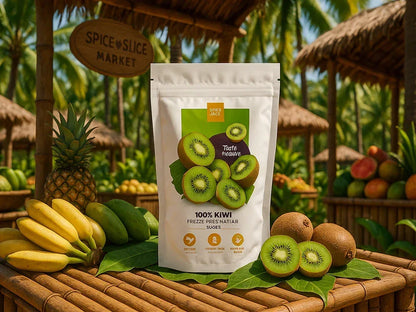  Freeze dried kiwi slices - exotic tropical crunch adventure snack
