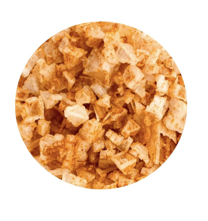Close-up of artisan spice blend flakes, ideal for gourmet cooking from Spice n Slice Market.