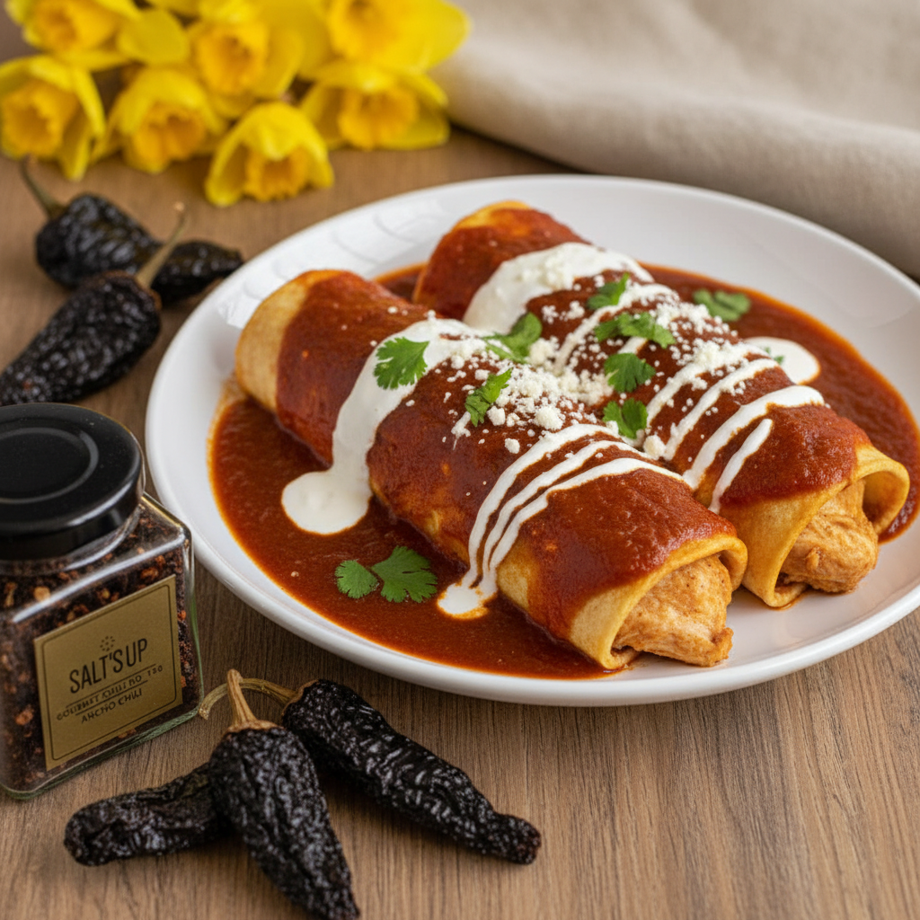 Ancho Chili Enchiladas