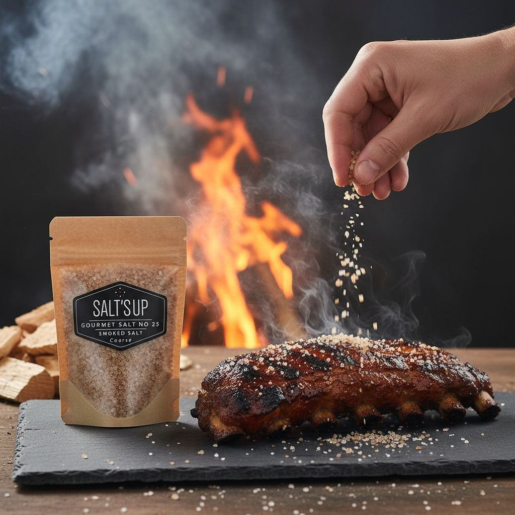 Beech Smoked Salt Coarse BBQ