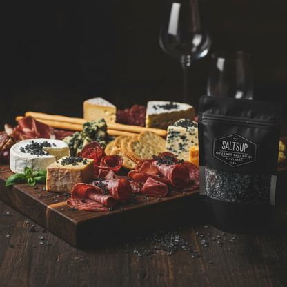 Black Lava Salt Flakes Charcuterie