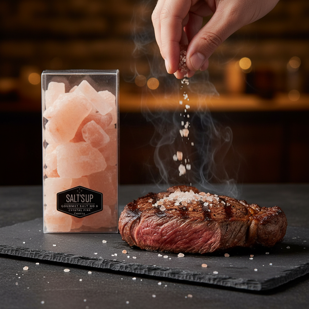 Crystal Pink Salt Diamonds Grilling