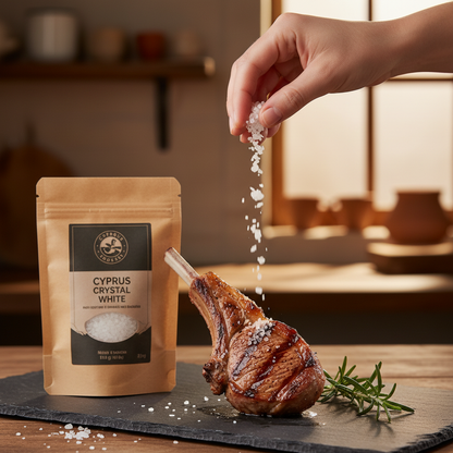 Cyprus Crystal White Salt Grilling