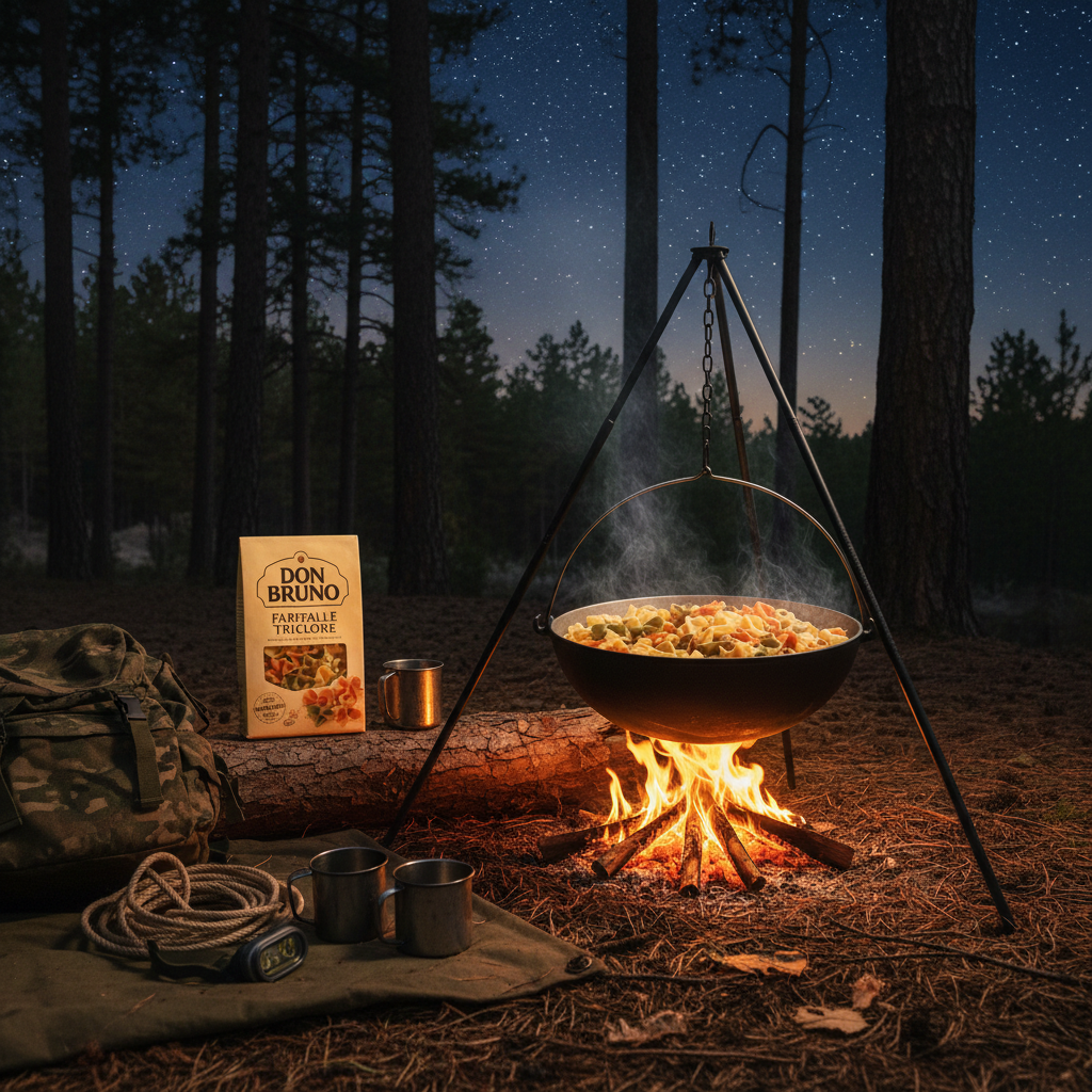 Farfalle Tricolore Camping Hero