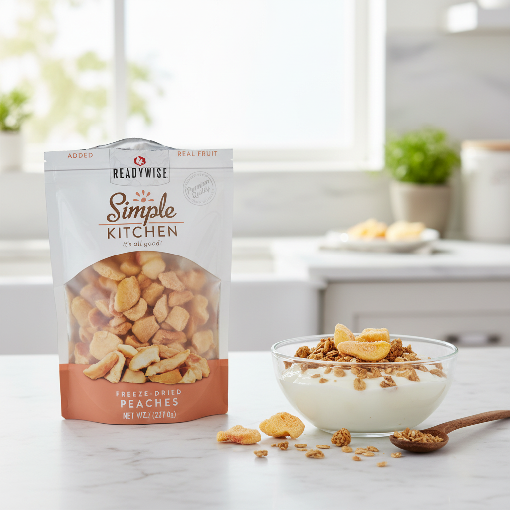 Freeze Dried Peaches Breakfast