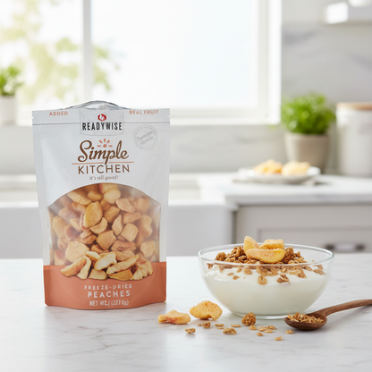 Freeze Dried Peaches Breakfast