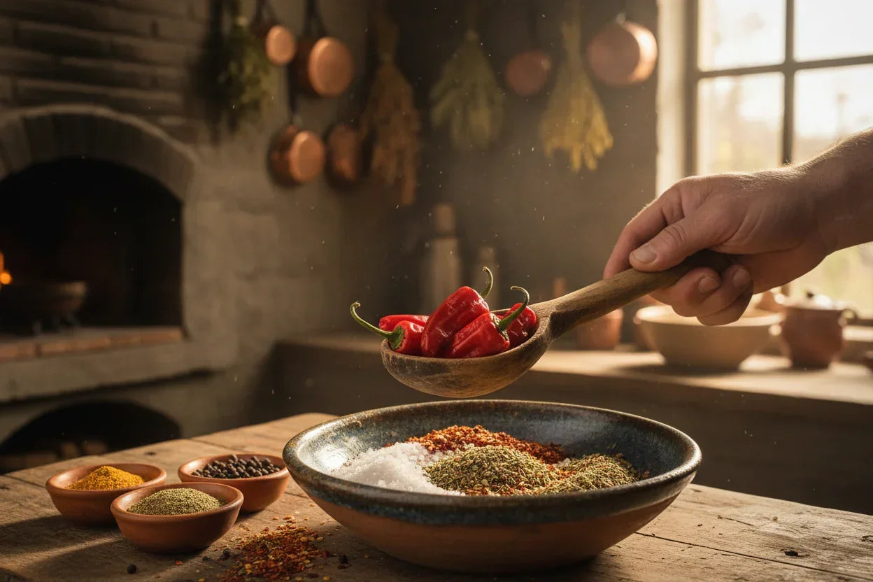Hand with Chiloe pepper