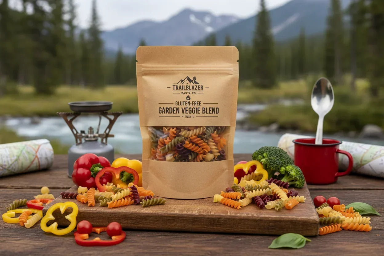 Trailtopia Gluten Free Garden Vegetable Pasta - Premium Product Shot