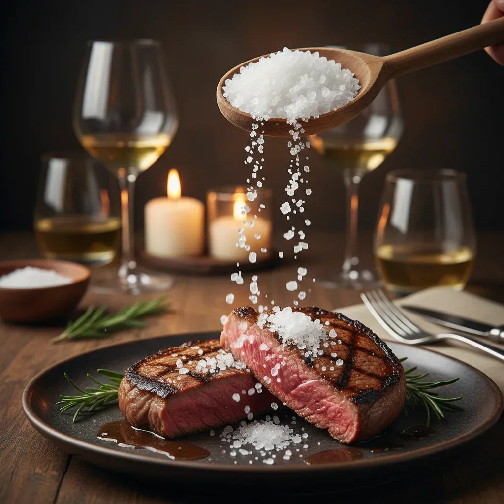 Inka Sunsalt coarse on steak