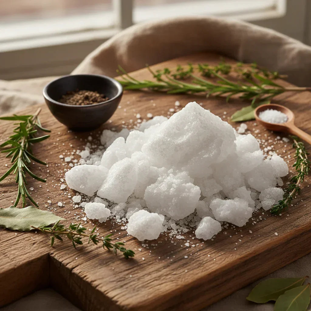 Inka Sunsalt coarse on wooden board