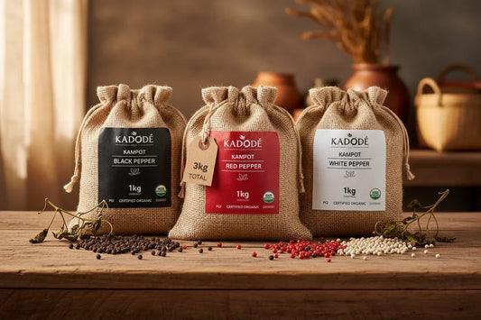 Kampot Pepper Trio Wholesale Bags