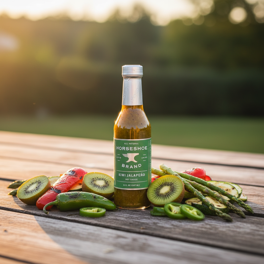 Kiwi Jalapeño Hot Sauce BBQ Setting