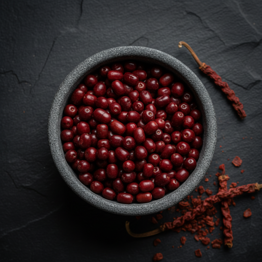 Long Pepper Red Pearls - Overhead