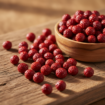 Long Pepper Red Pearls - Wooden Board