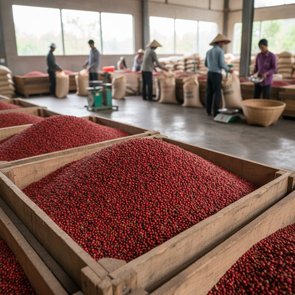 Organic Red Pepper Export Crates