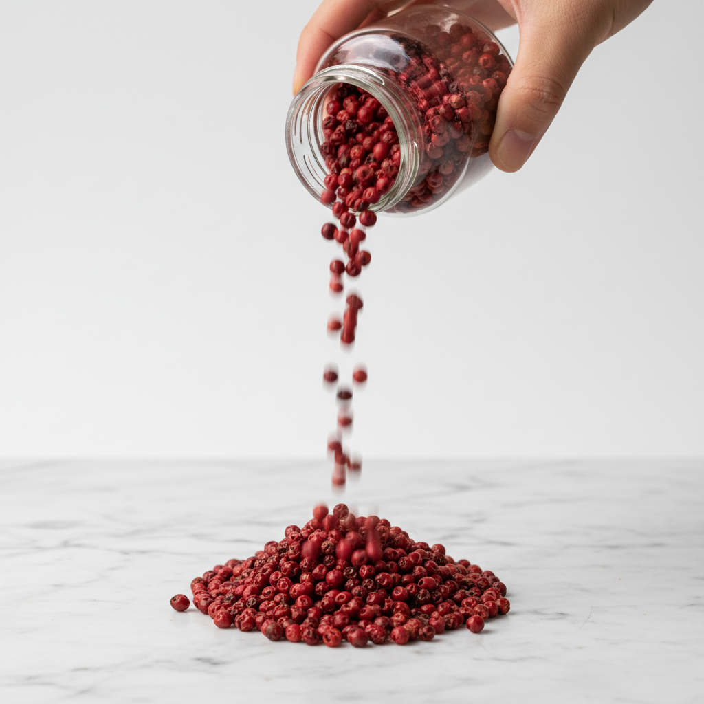 Organic Red Pepper Pouring