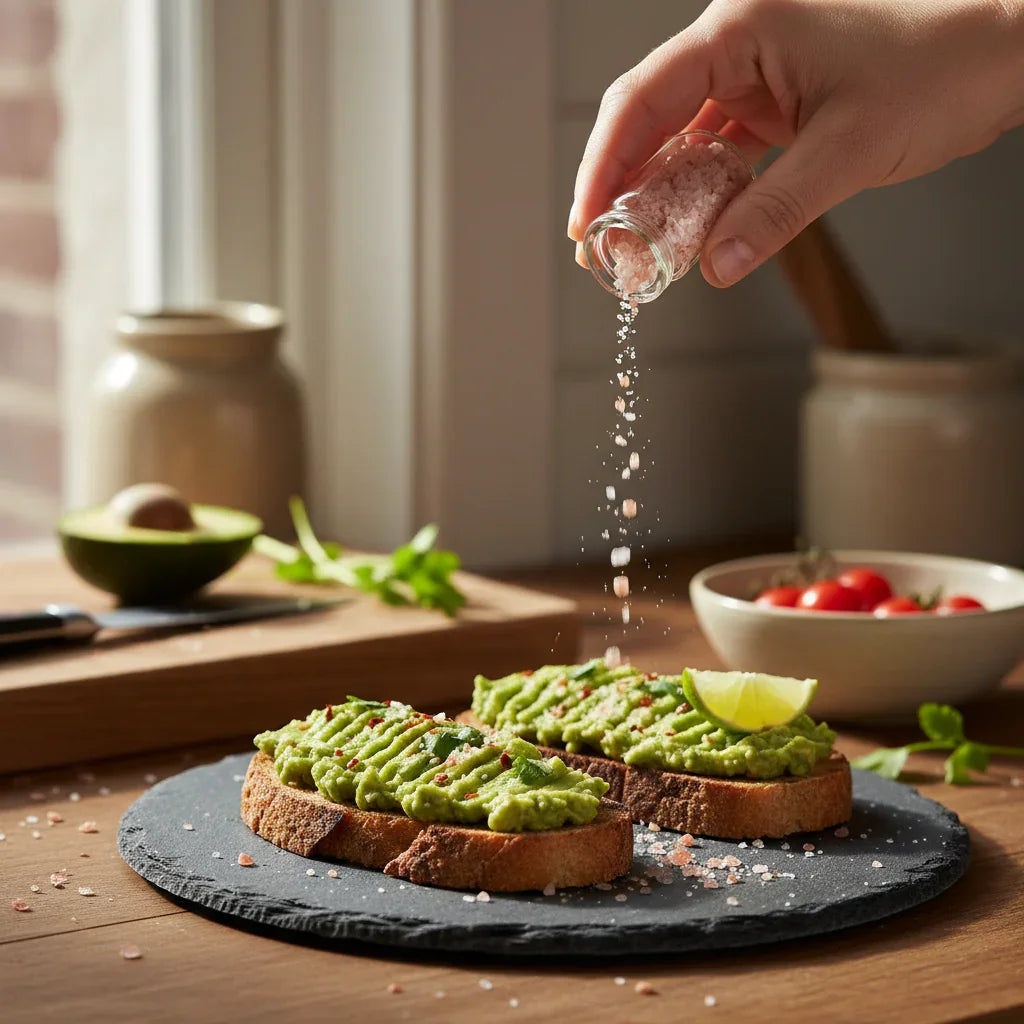 Pink Salt on Avocado Toast