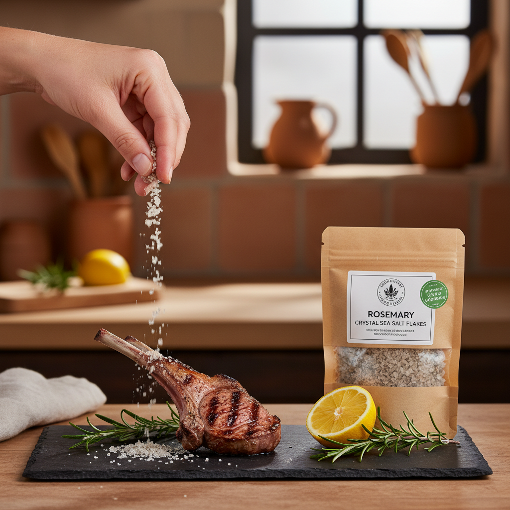 Rosemary Salt Flakes Grilling