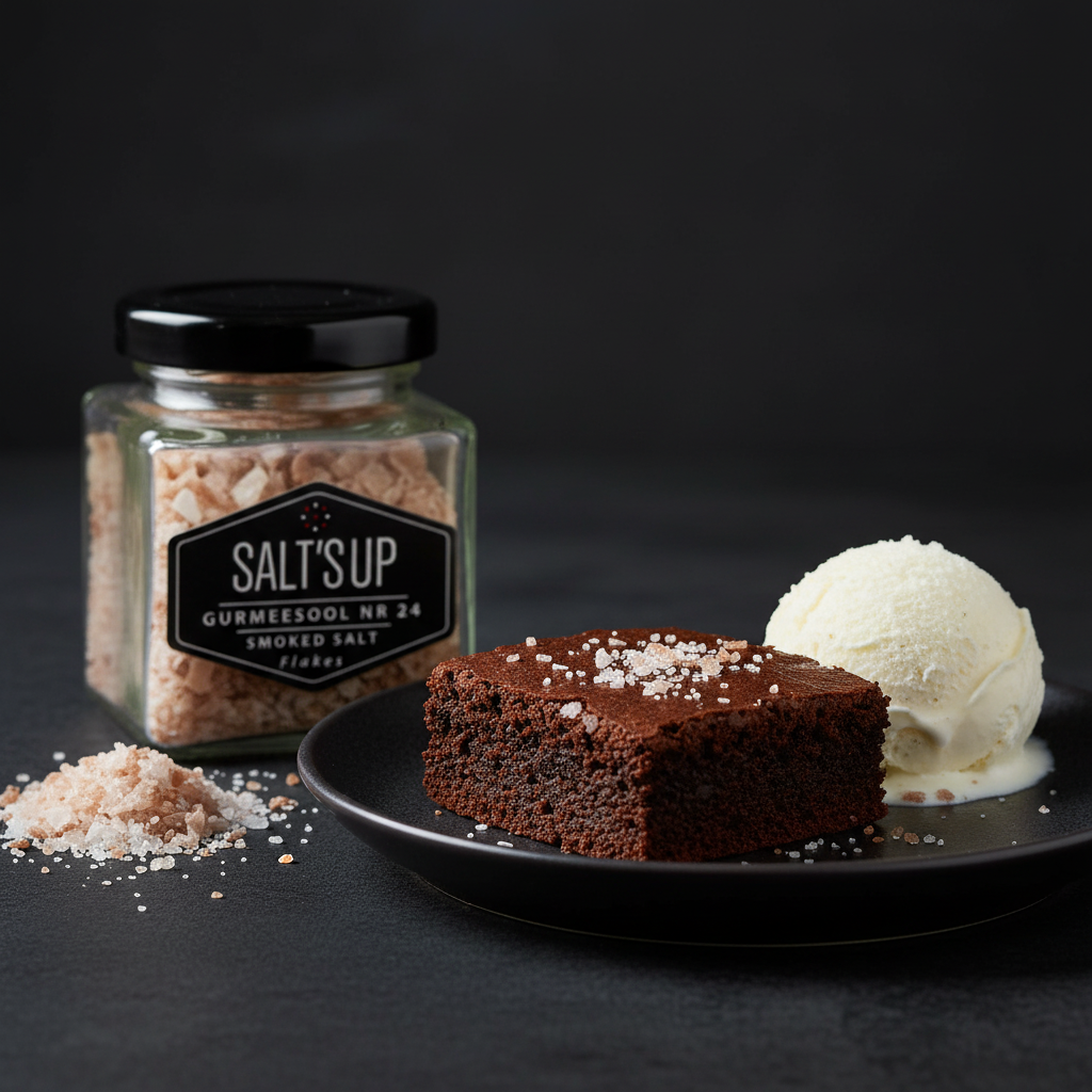 Smoked Beech Salt Dessert