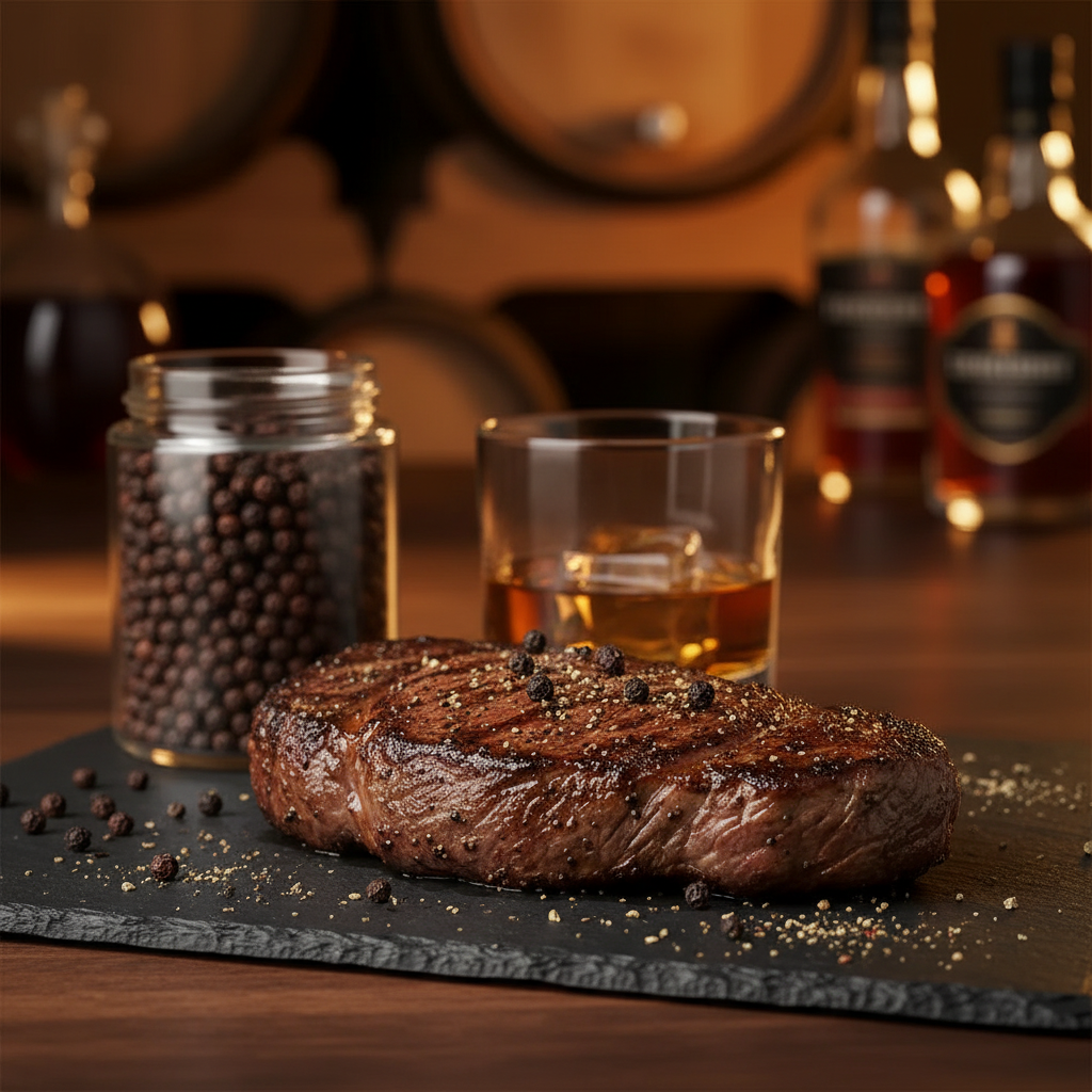 Whiskey Pepper Steak